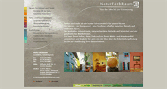 Desktop Screenshot of naturfarbraum.com