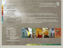 Tablet Screenshot of naturfarbraum.com